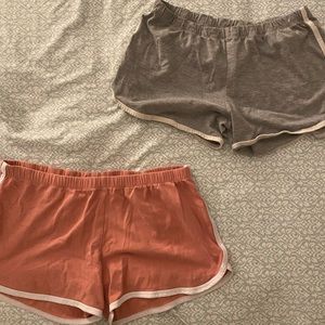 Grey & Pink shorts